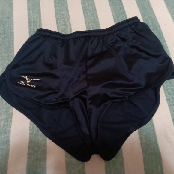 (*) VINTAGE MIZUNO RUNNING SHORT, NAVY, ASIAN SIZE "L" (32"-33") - (Pre-Owned) - Picture 1 of 6